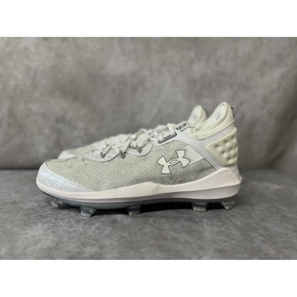 UA Harper 8 Elite Men's‎ Cleats 14 – White/White – No Box